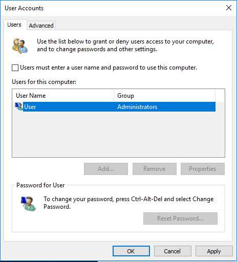 آموزش حذف رمز ورود در ویندوز۱۰