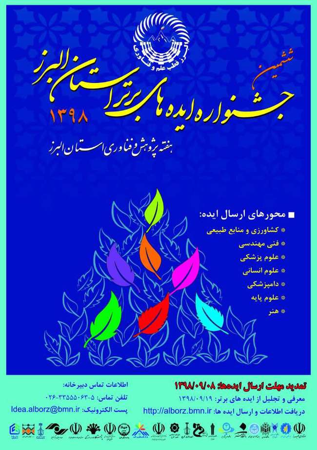 ششمین جشنواره ایده های برتر در هفته پژوهش و فناوری استان البرز