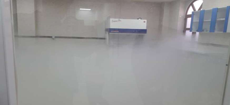 ایجاد تونل استریلیزاسیون در فرودگاه یزد توسط شرکت مهرنگار کویر