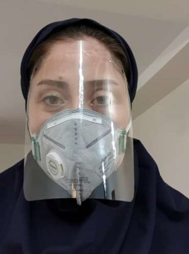 تولید شیلدهای محافظ صورت برای مدافعان سلامت با حمایت صندوق نوآوری و شکوفایی
